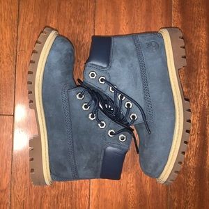 Navy Blue Timberland Boots